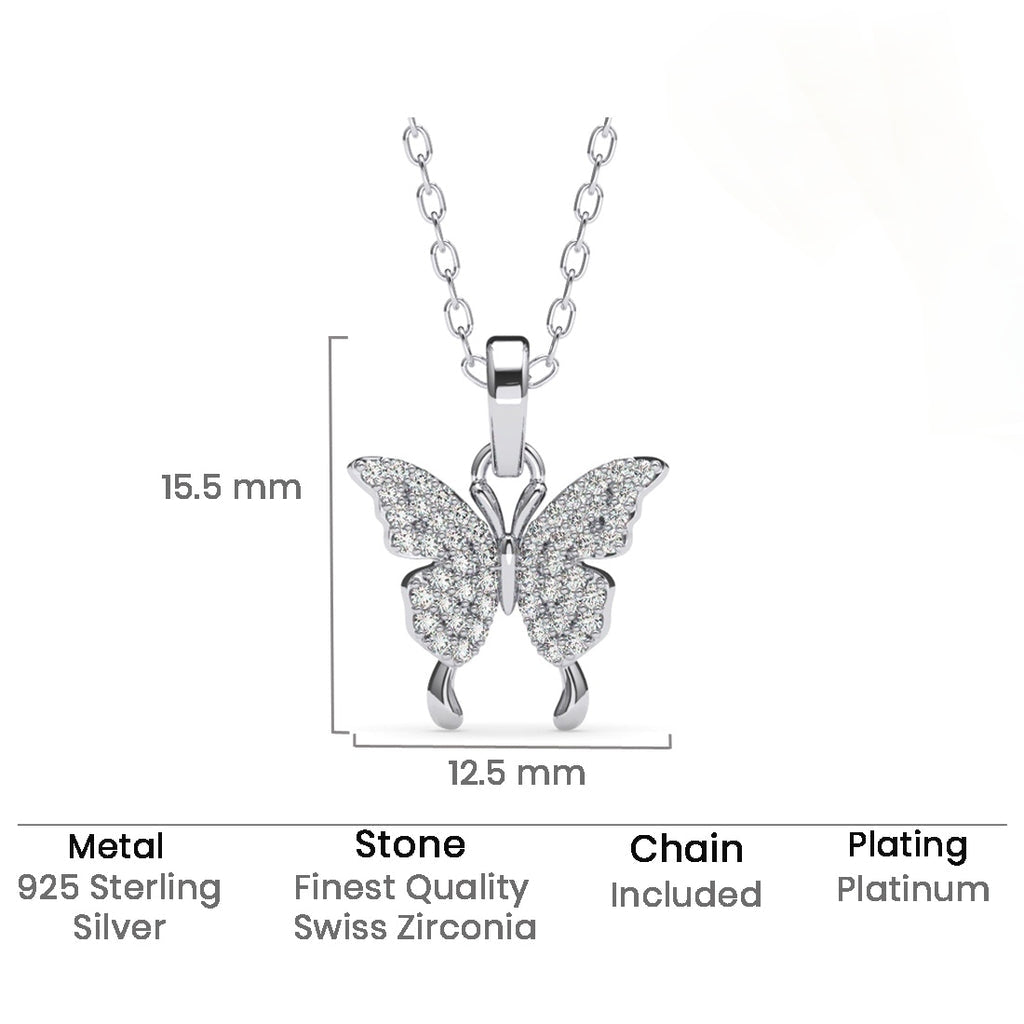 Fairy butterfly necklace