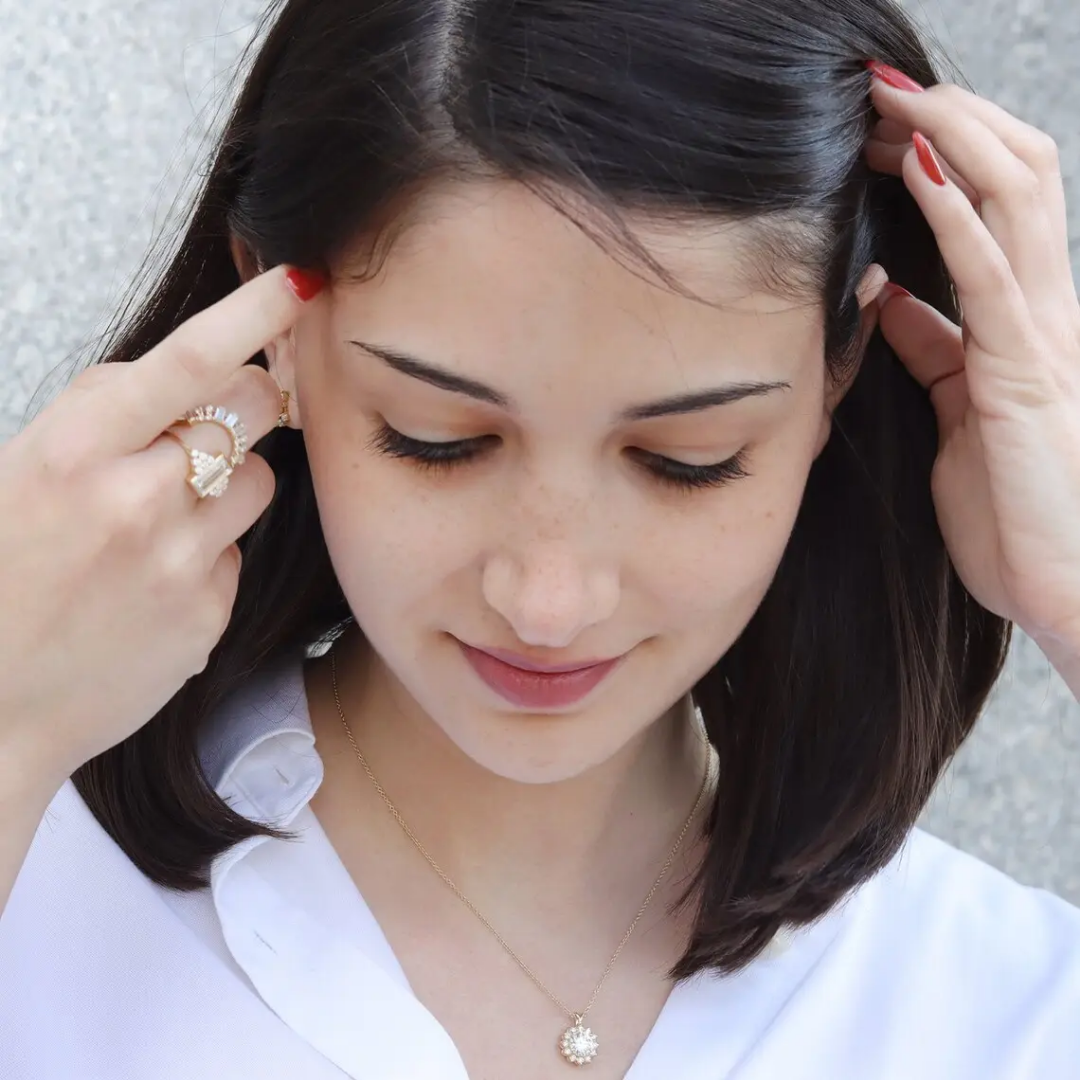 Sunflower Rotatable Necklace