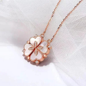 Clover Four hear Necklace