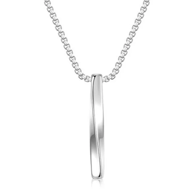 Frill Silver bar necklace