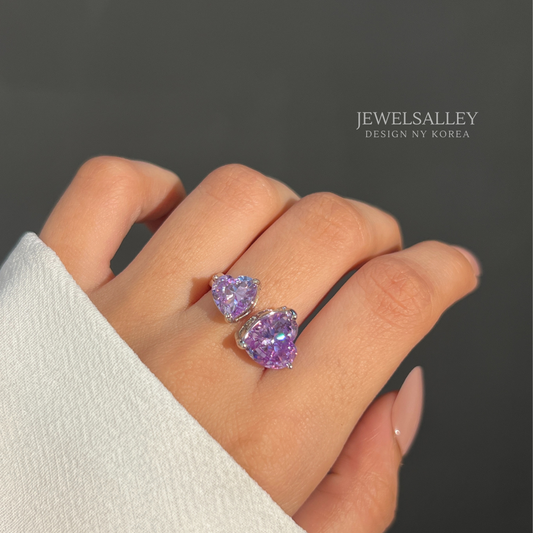 Purple Hearty Ring