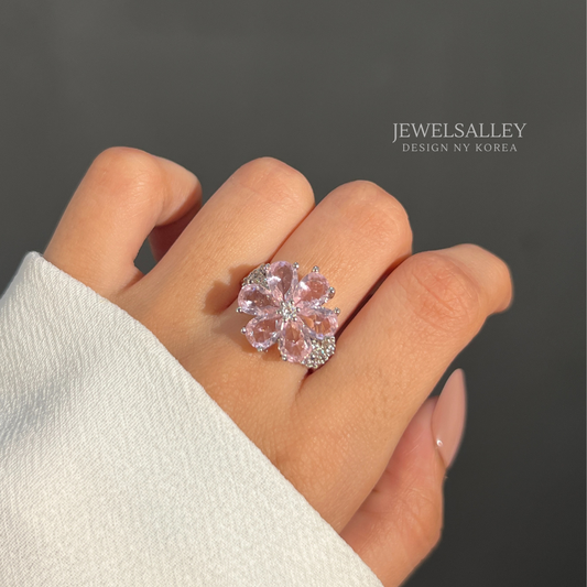 Cherry Blossom Ring - pink