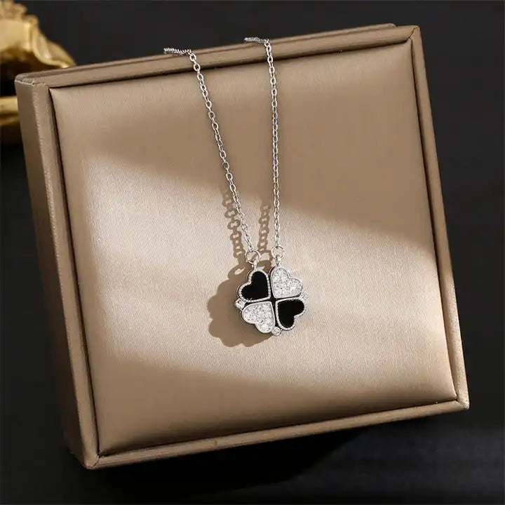 Black Heart Magnetic Necklace