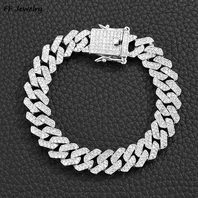 Iced out cuban bracelet