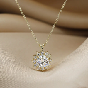 Sunflower Rotatable Necklace