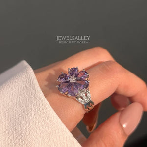 Cherry blossom Ring - Purple