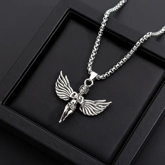 Silver angel pendant