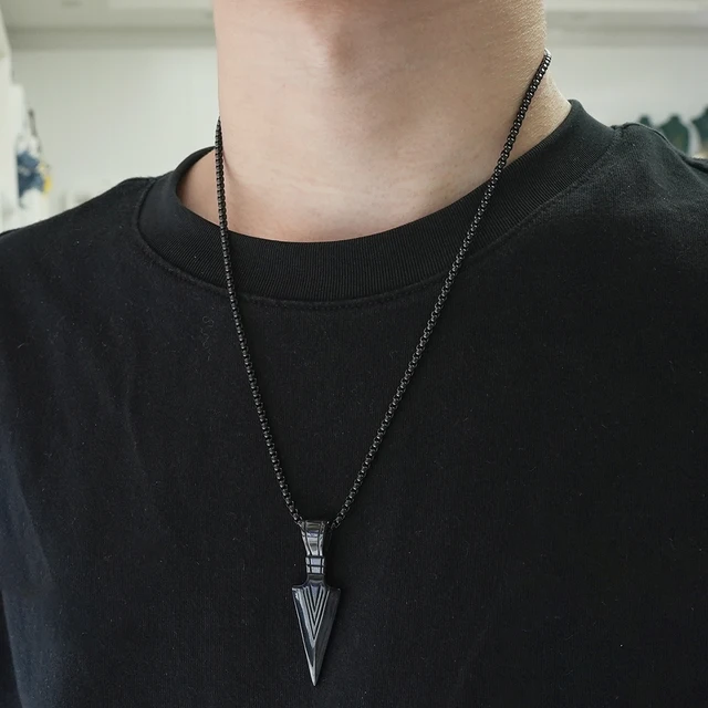 Trendy Arrow mens necklace