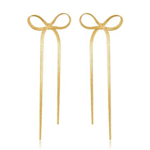Bow tie earrings
