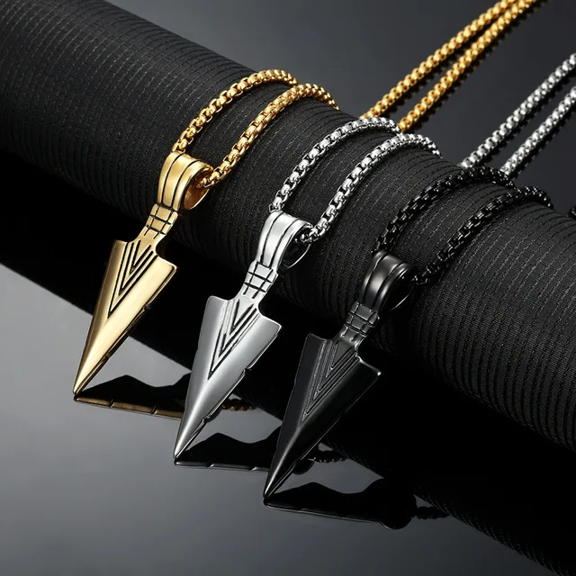 Trendy Arrow mens necklace