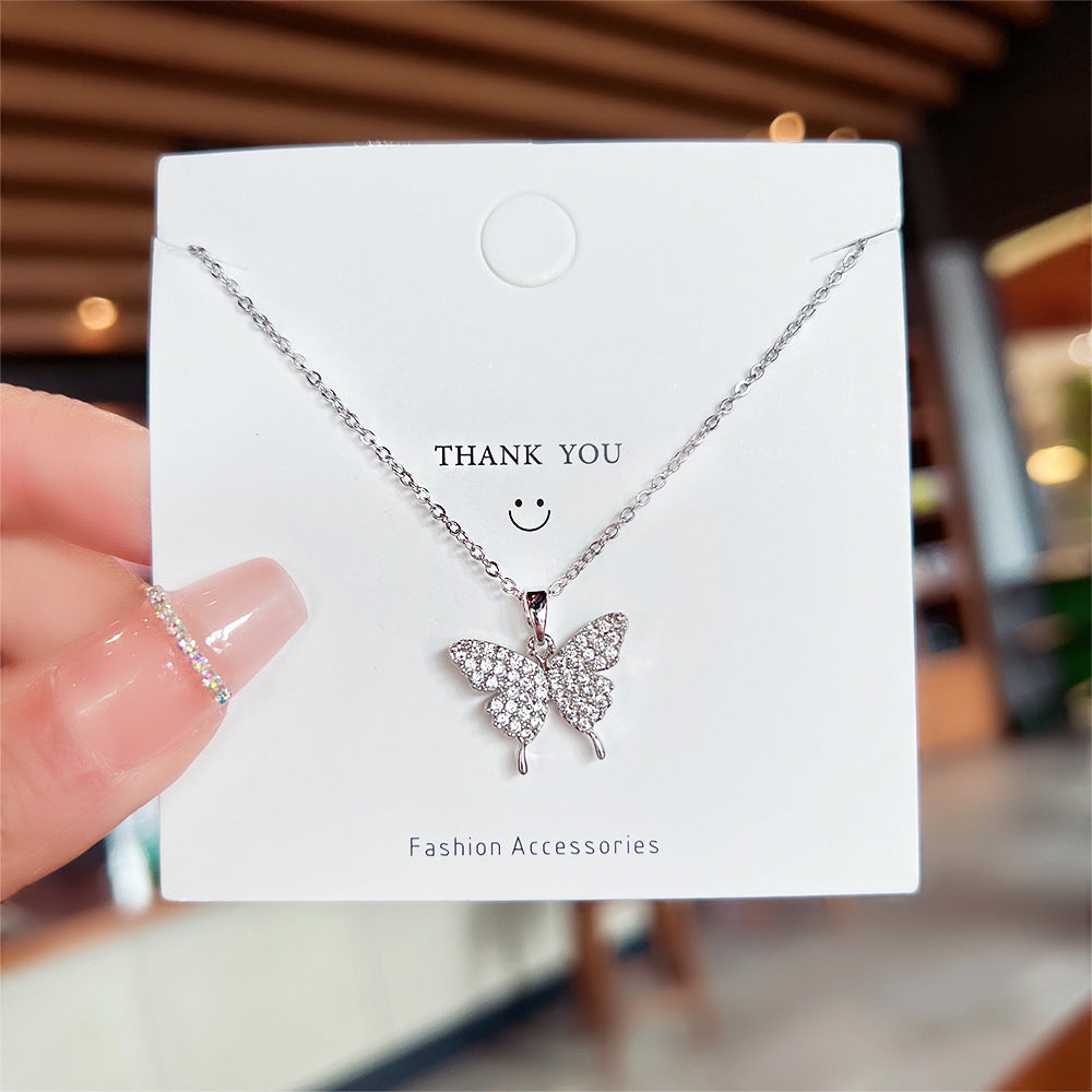 Fairy Butterfly Necklace (Stainless Steel)