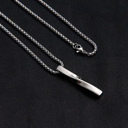 Frill Silver bar necklace