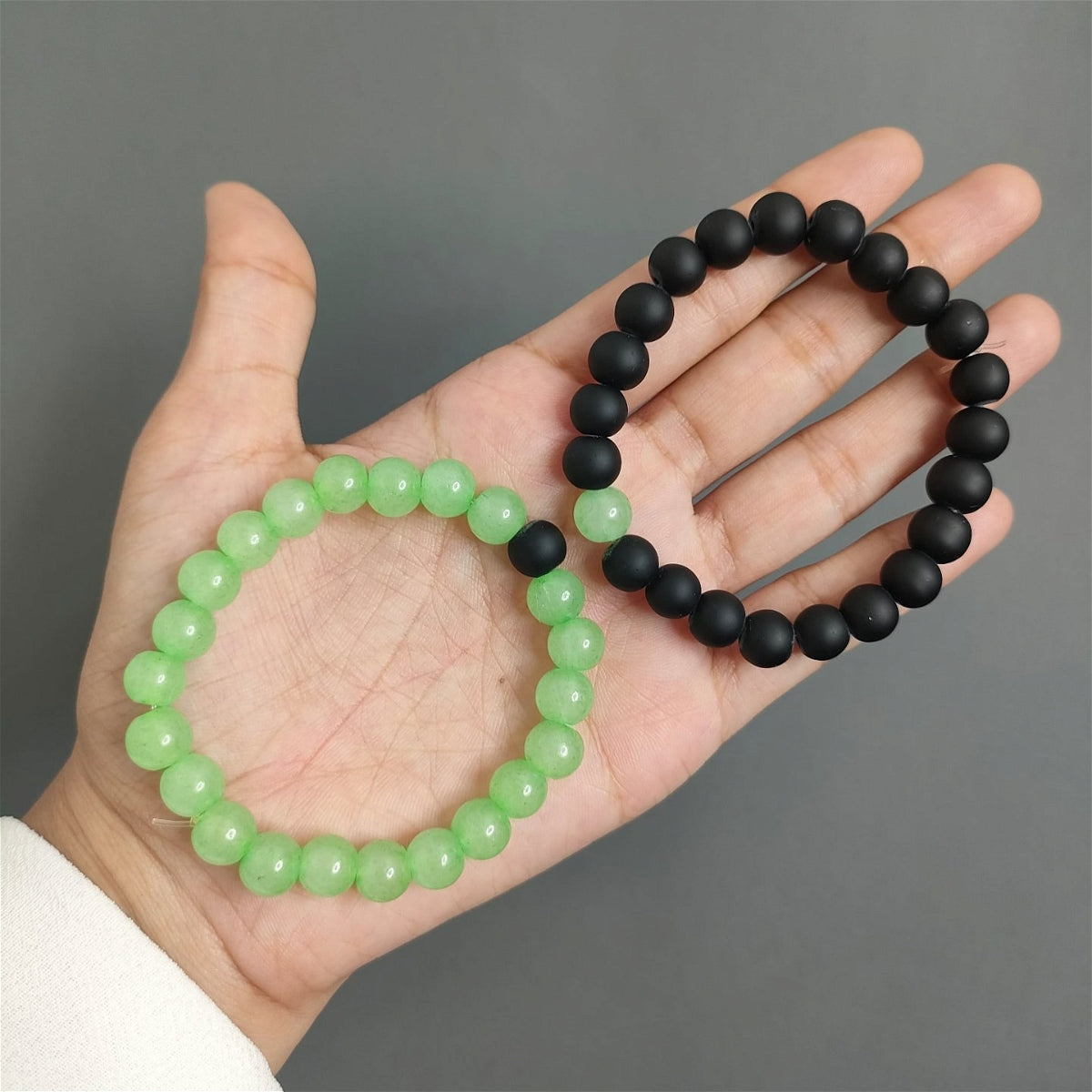 Lava Stone With Matte Agate Beads Bracelet Set Wholesale Price From 1 Piece  - Etsy